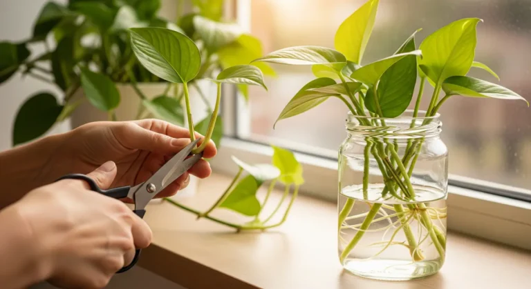 End-of-Season Cuttings: Root Pothos & Philodendron Before Winter