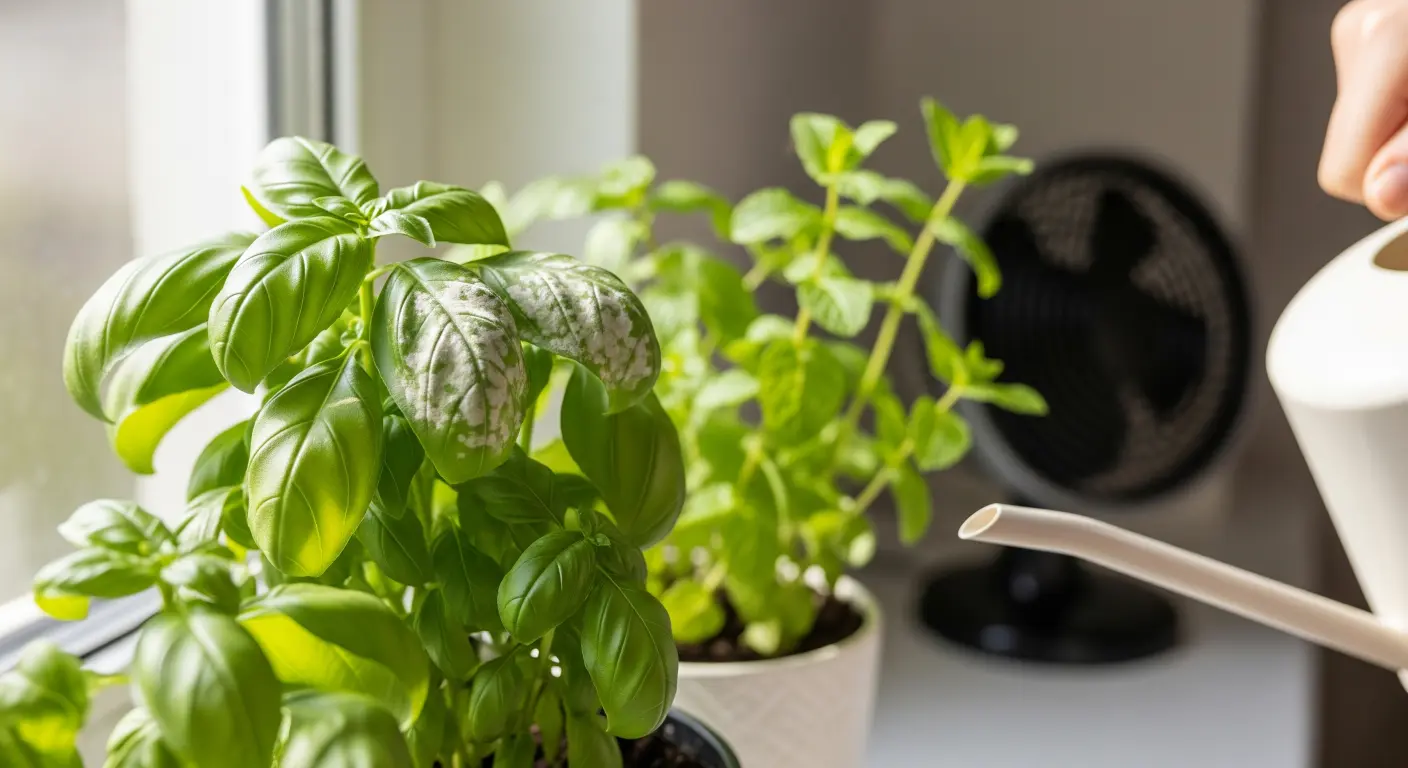 Powdery Mildew on Indoor Herbs: Kitchen-Safe Treatments